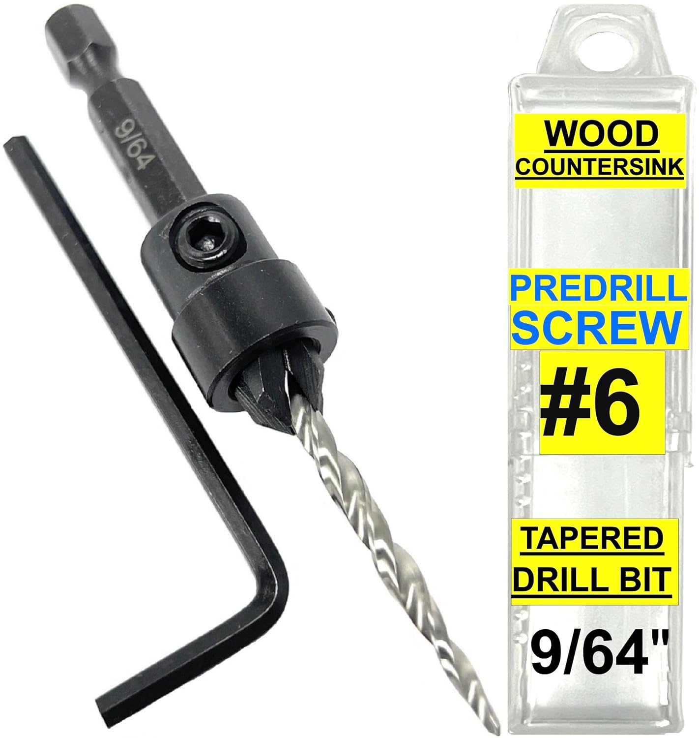 Woodworking Drill Bits - Adjustable Wood Countersink Drill Bit #6