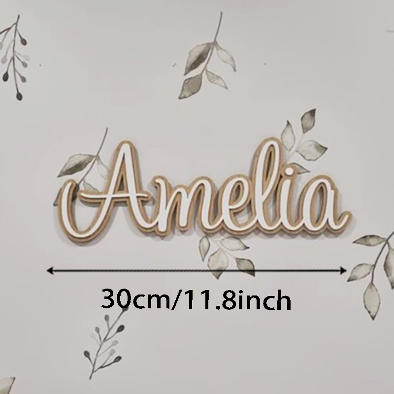 1pc Layered Name Sign, Cream C - Woodworking For Beginners 리뷰 및 가격