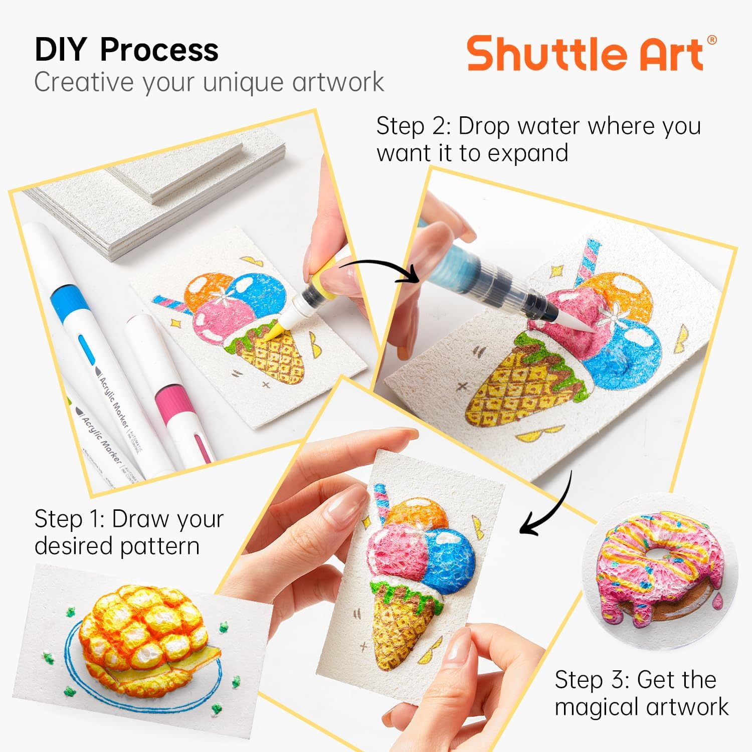 3D Puffy Foam Texture Painting - Woodworking For Beginners 리뷰 및 가격