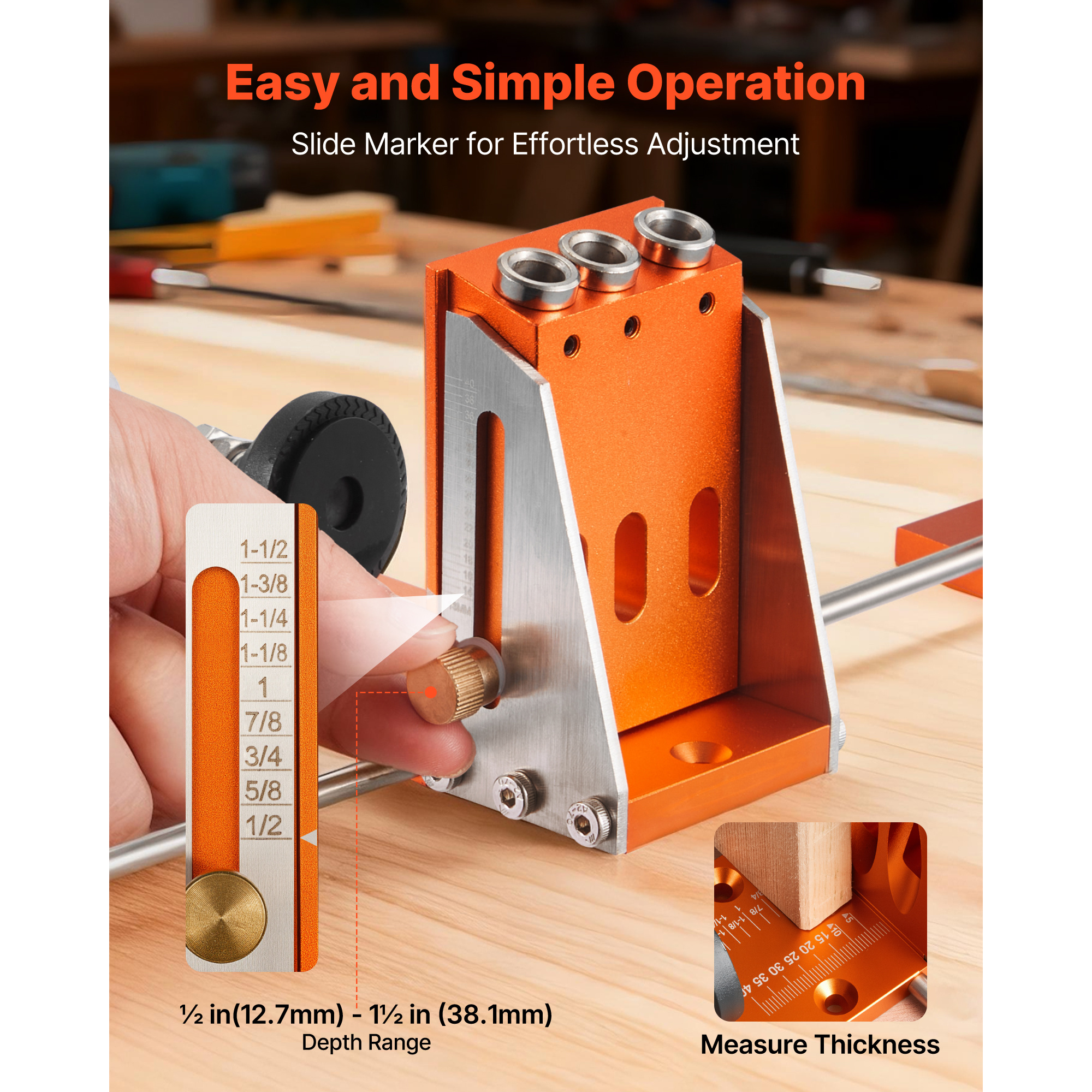 VEVOR Pocket Hole Jig Kit, 1/2 - Woodworking Drill Bits 리뷰 및 가격