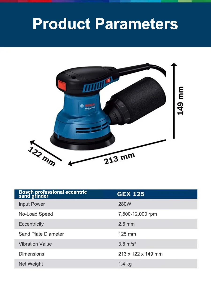 Bosch GEX125 280W Multifunctio - Woodworking Machine 리뷰 및 가격