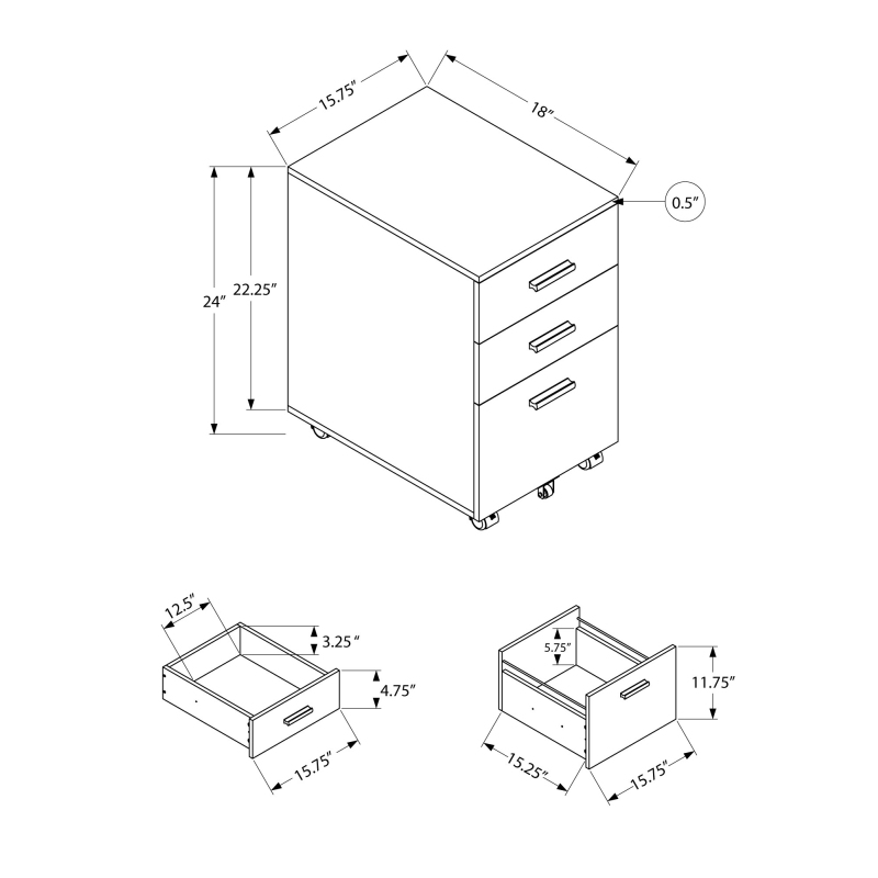 File Cabinet, Rolling Mobile,  - Woodworking File 리뷰 및 가격
