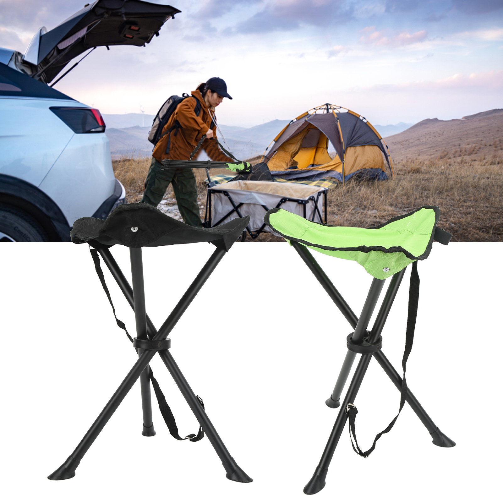 Folding Tripod Stool 600D Oxfo - Woodworking Outdoor Furniture 리뷰 및 가격