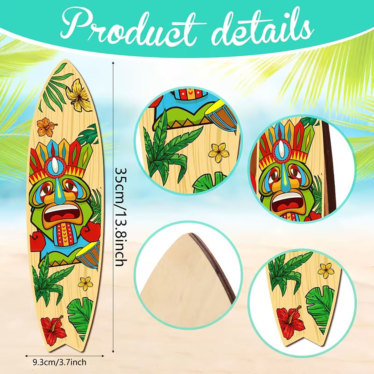 4Pcs Tiki Mask Surfboard Woode - Xfasten Woodworking Tape 리뷰 및 가격