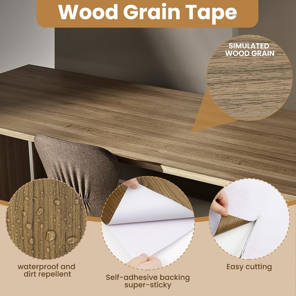 Waterproof Wood Grain Self Adh - Xfasten Woodworking Tape 리뷰 및 가격
