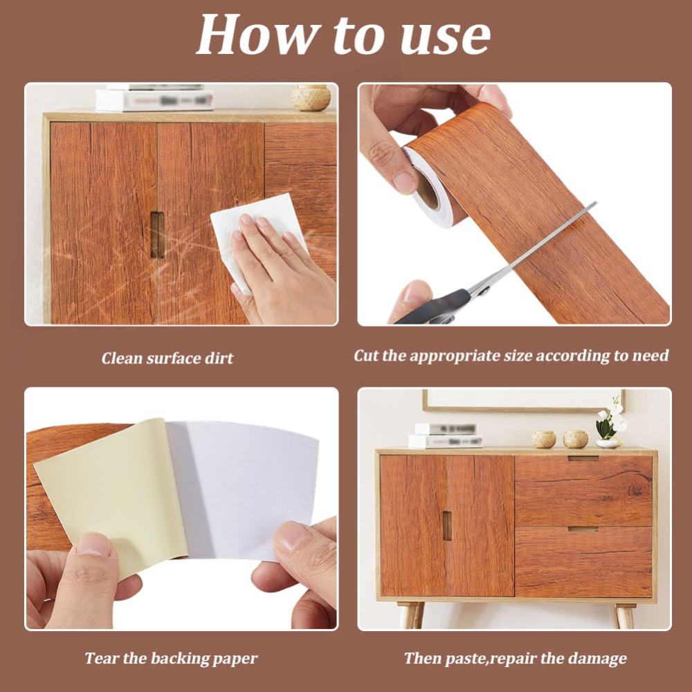 Waterproof Wood Grain Self Adh - Xfasten Woodworking Tape 리뷰 및 가격